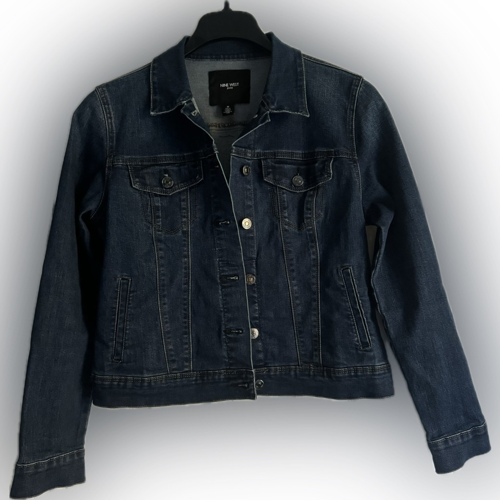 Nine West Jeans Denim Jean Jacket Size Medium